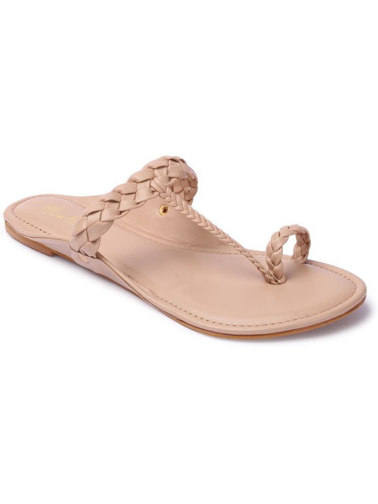     			Picktoes Beige Women's Flats