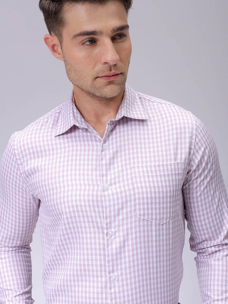     			The Indian Garage Co. Cotton Blend Slim Fit Full Sleeves Men's Formal Shirt - Pink ( Pack of 1 )