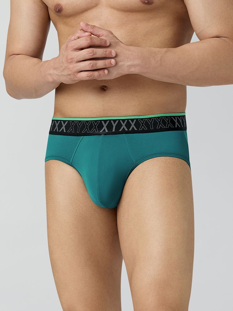     			XYXX Pack of 1 Nylon Briefs For Men's ( Green )