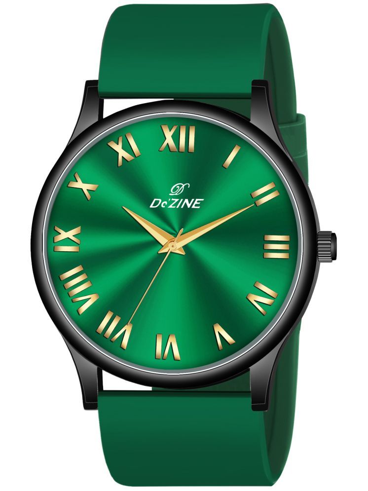     			Dezine Green Silicon Analog Men's Watch