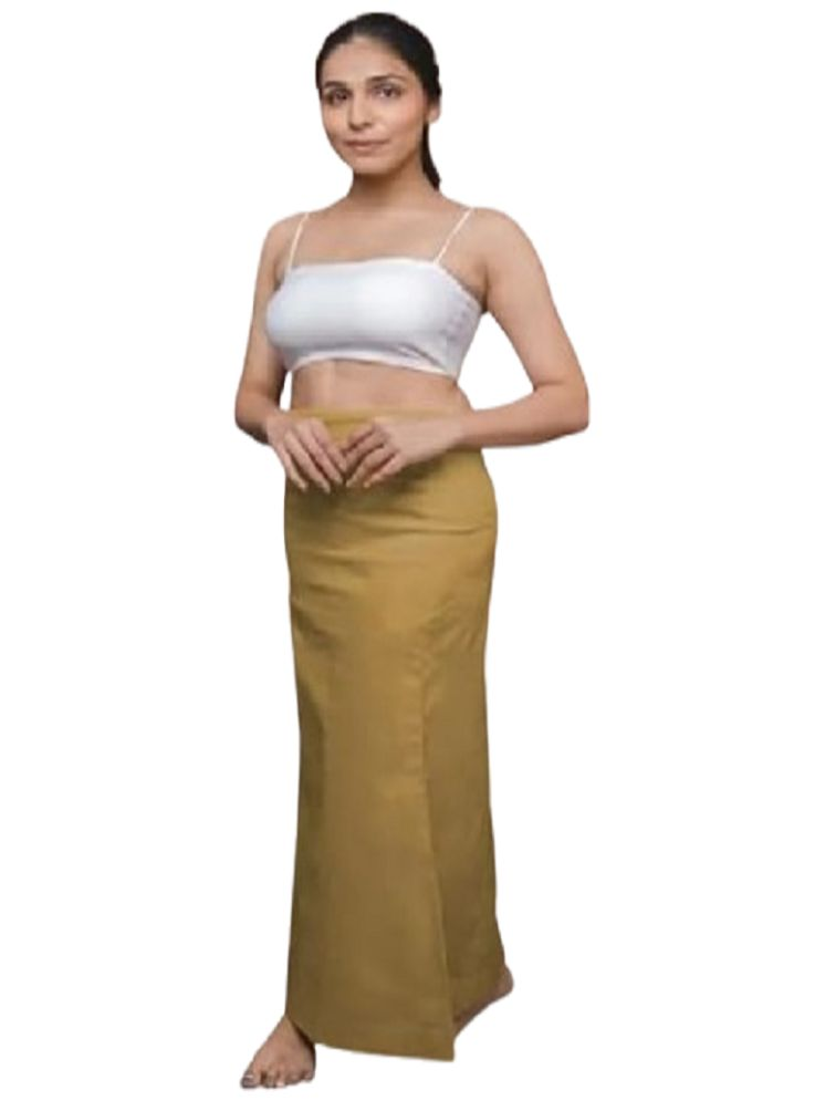     			Perfect cloth store Gold Cotton Petticoat - Single