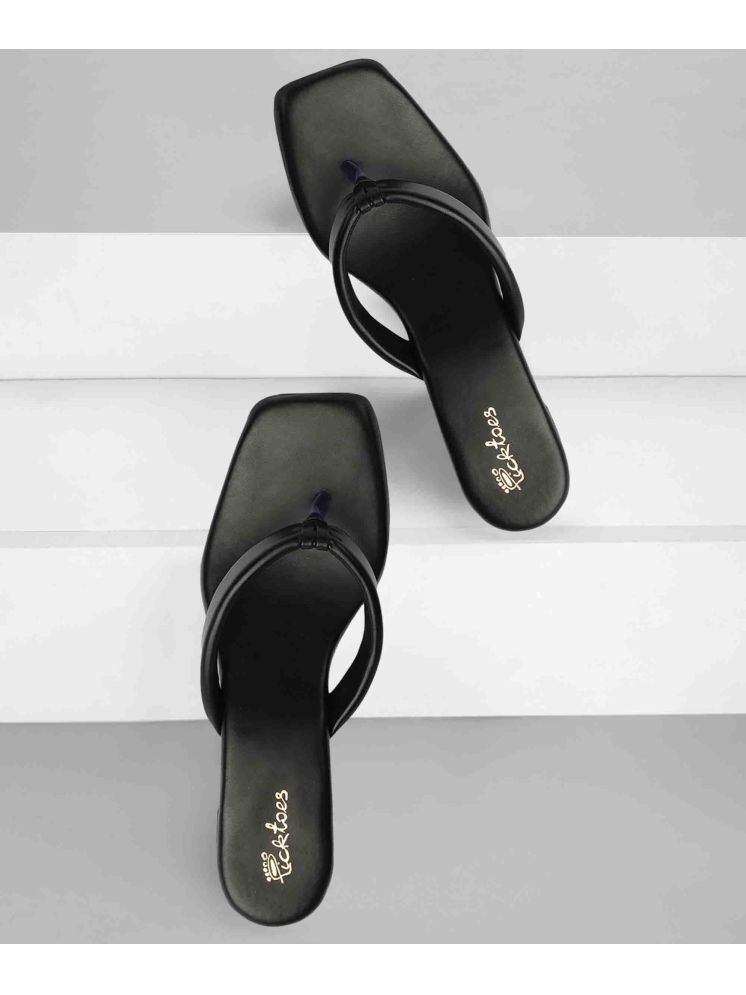     			Picktoes Black Women's Sandal Heels