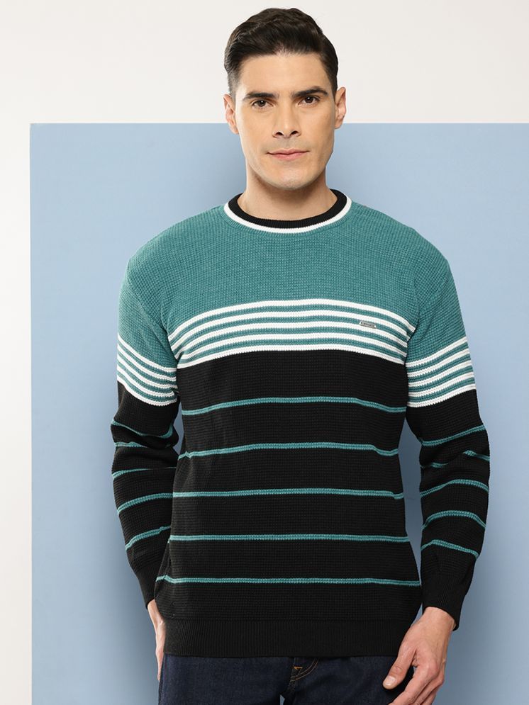     			Aarika Woollen Round Neck Men's Full Sleeves Pullover Sweater - Green ( Pack of 1 )