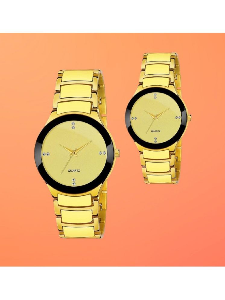     			DECLASSE Gold PU Analog Womens Watch