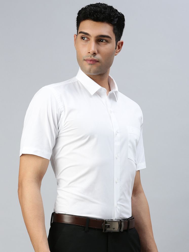     			Ramraj cotton Cotton Regular Fit Half Sleeves Men's Formal Shirt - White ( Pack of 1 )