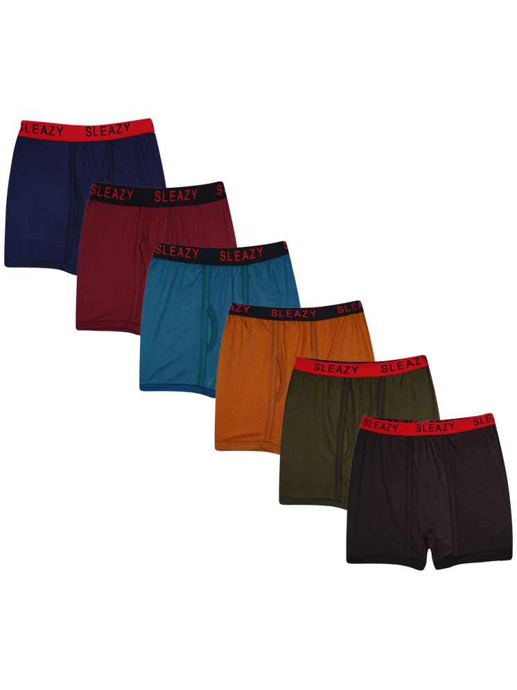     			Sleazy Pack of 6 Cotton Trunks For Men's ( Multicolor )