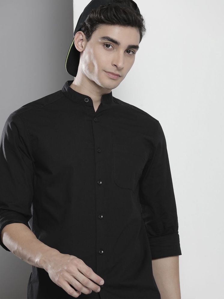     			The Indian Garage Co Men Black Cotton Casual Shirt