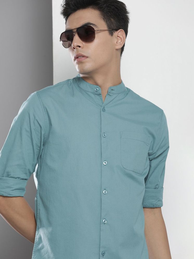     			The Indian Garage Co Men Blue Solid Casual Shirt