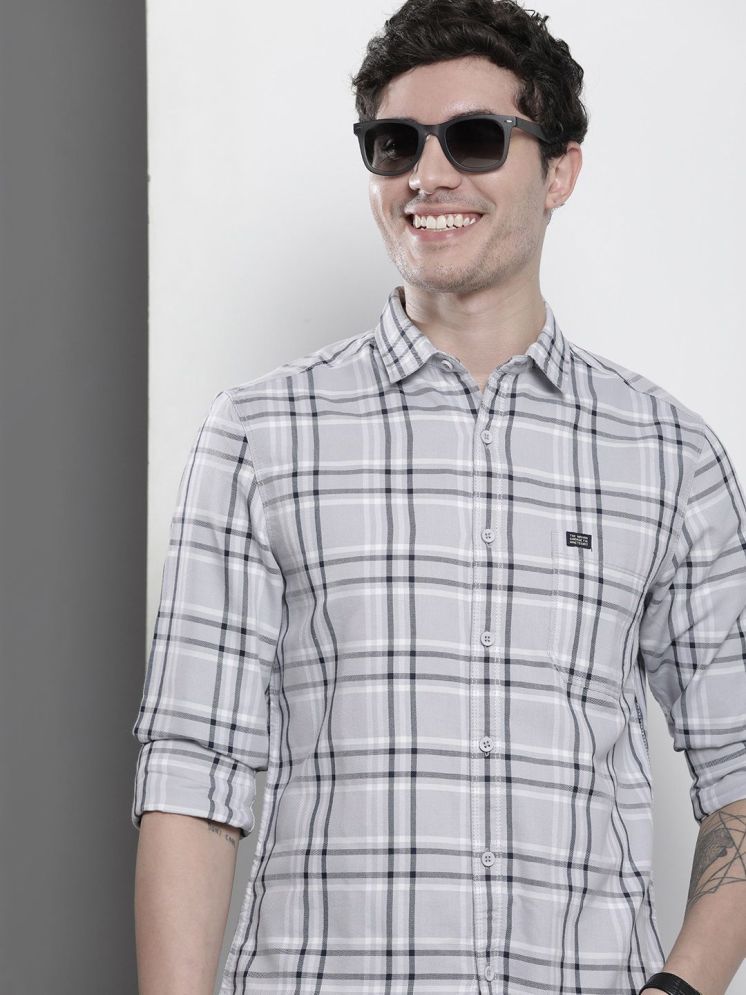     			The Indian Garage Co Men Comfort Opaque Checked Casual Shirt