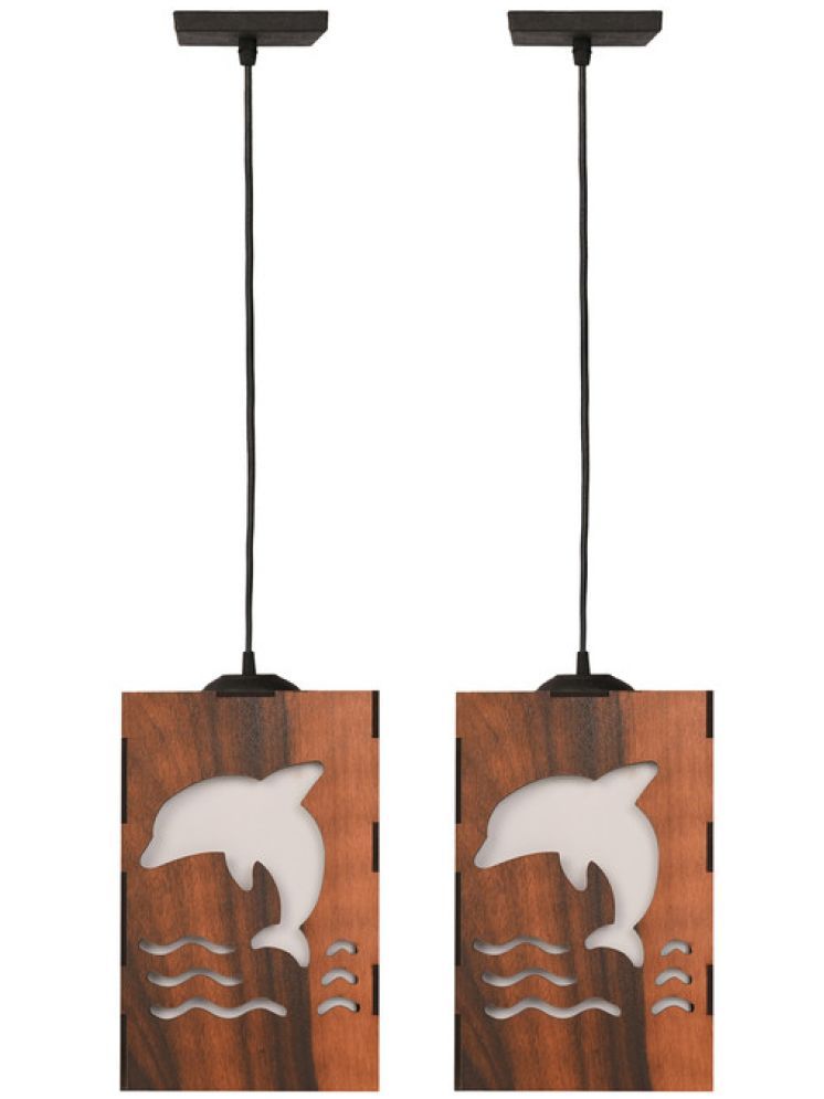     			1st Time Wood Pendant Black - Pack of 2