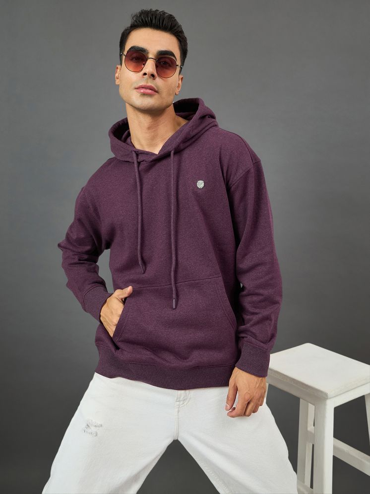     			Club York Fleece Hooded Men's Sweatshirt - Wine ( Pack of 1 )