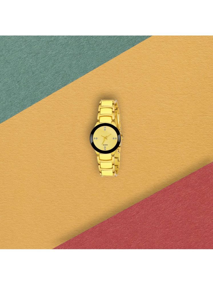     			DECLASSE Gold PU Analog Womens Watch