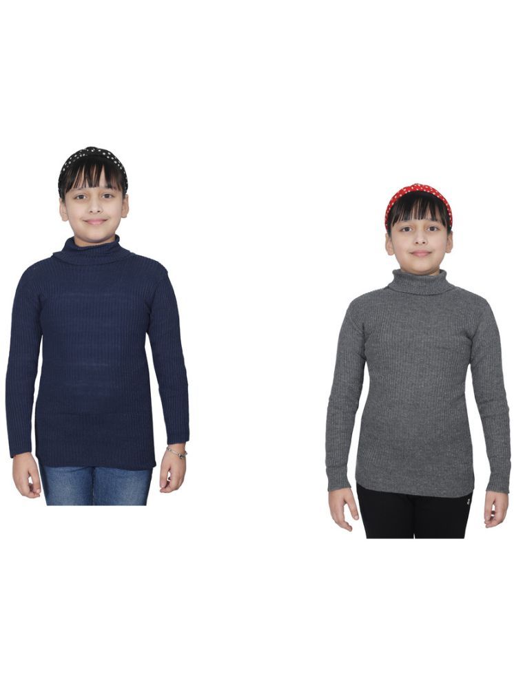     			IndiWeaves Pack of 2 Girls Wollen Pullover ( Multicolor 1 )