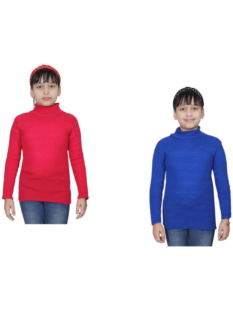     			IndiWeaves Pack of 2 Girls Wollen Pullover ( Multicolor 1 )