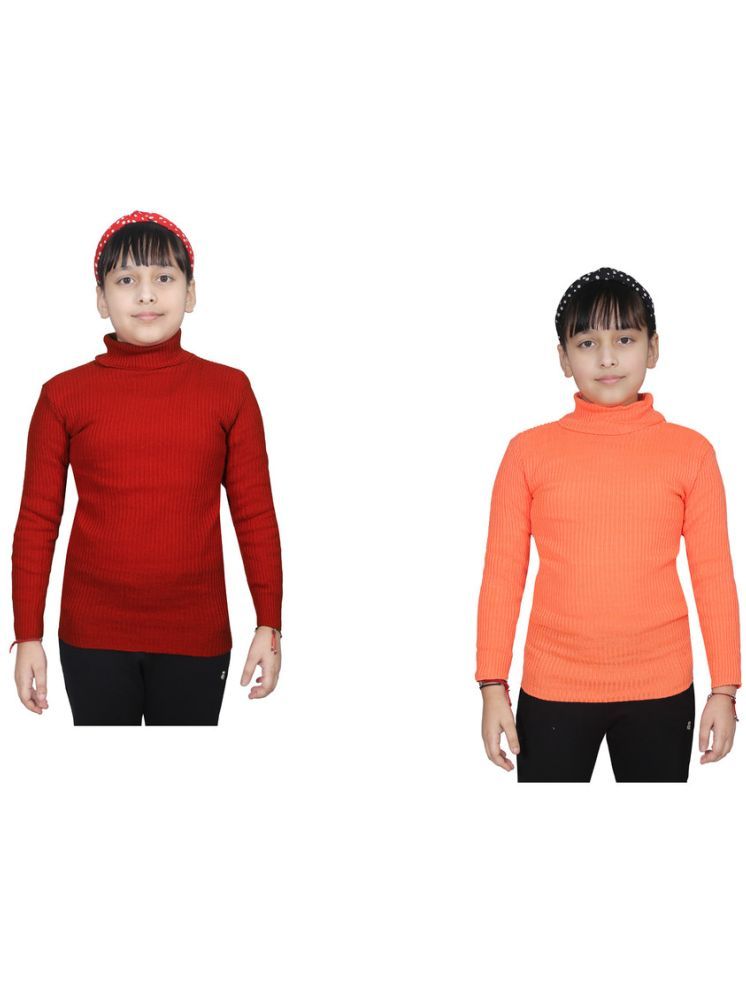     			IndiWeaves Pack of 2 Girls Wollen Pullover ( Multicolor 1 )