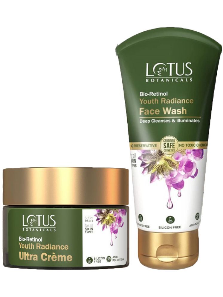     			Lotus Botanicals Bio Retinol Youth Radiance Ultra Cream 50g , Face Wash 100g (Pack of 2)