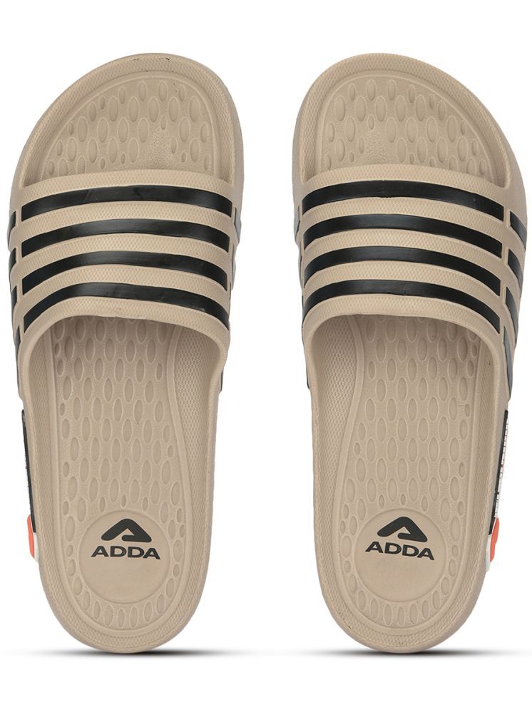     			Adda Beige Men's Slide Flip Flop