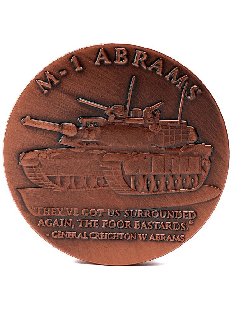     			Challenge Coin US Army M-1 Abrams Tank Souvenir Coins Gifts Collectible Crafts