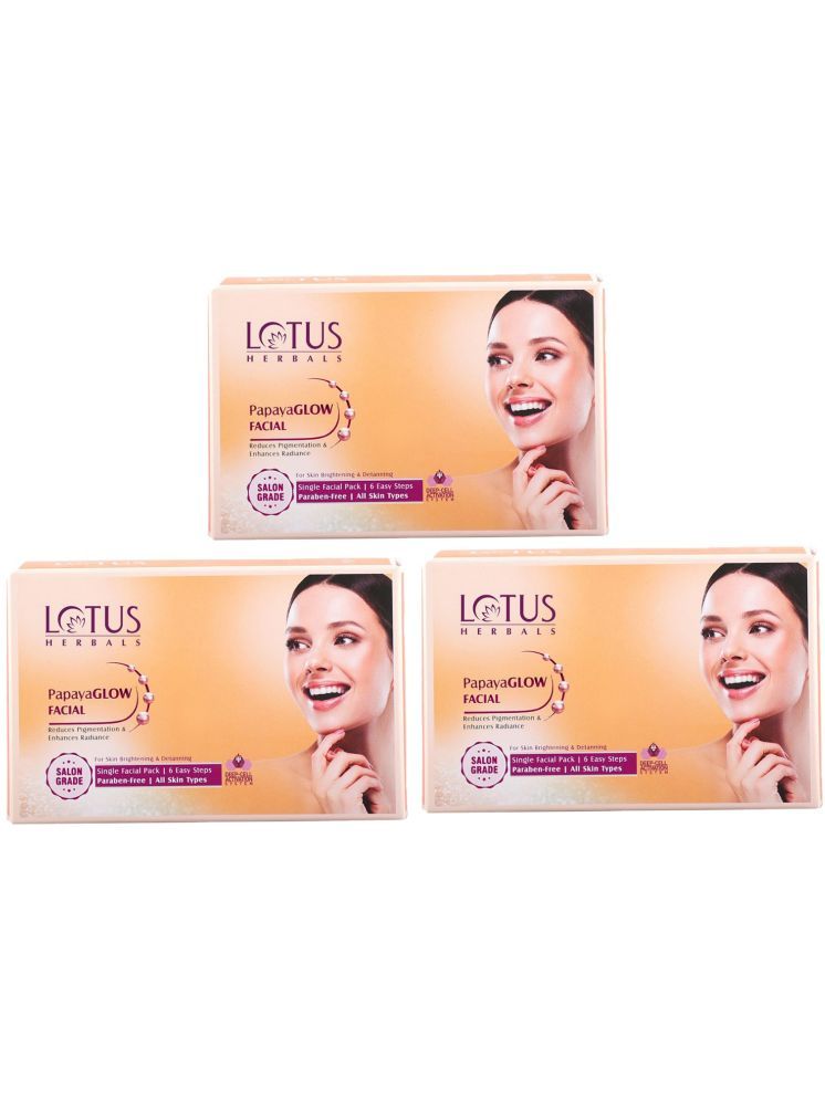     			Lotus Herbals PapayaGlow Single Facial kit 67g (Pack of 3)