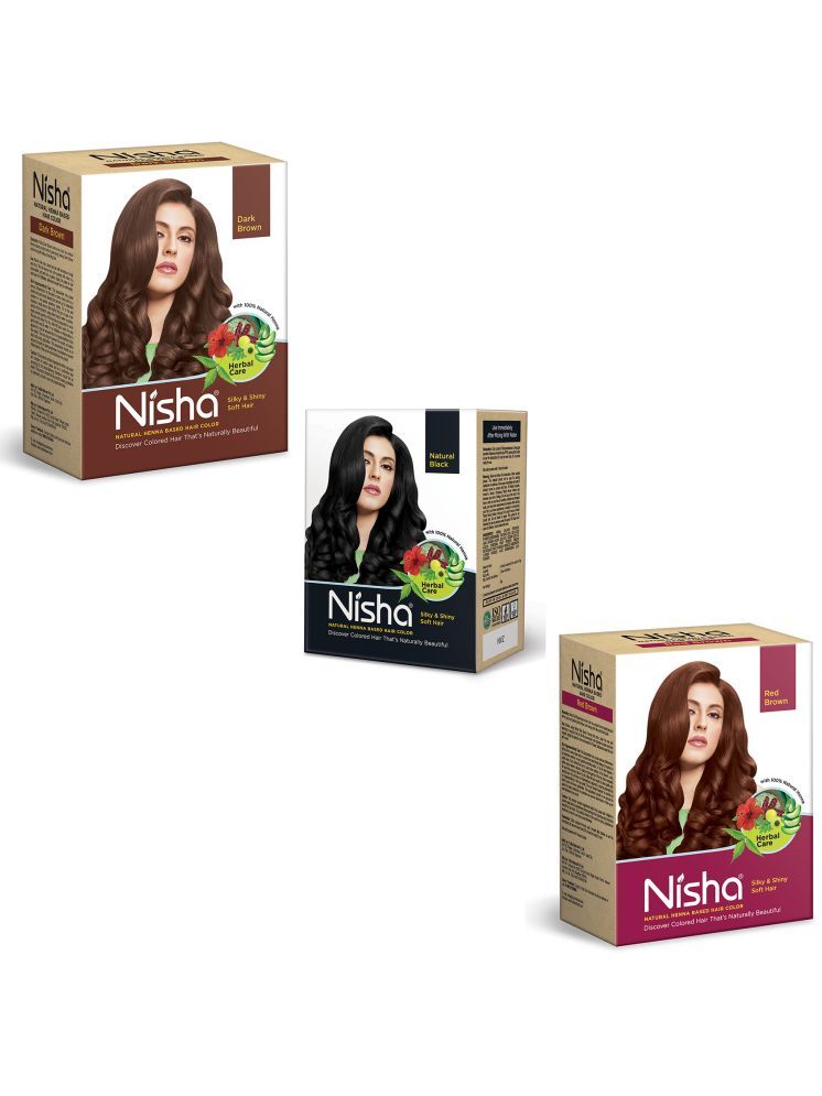     			Nisha Henna Based Color Ammonia Free Permanent Hair Color 210 g Black