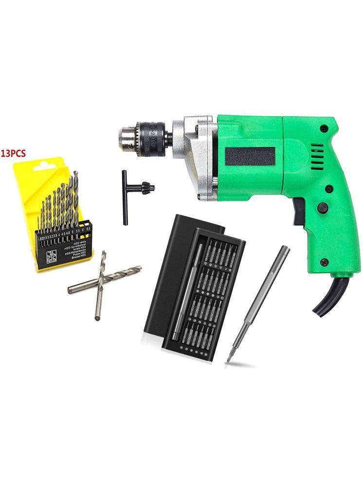     			Shopper52 - DRL13P24p-N1 400W 10mm Corded Drill Machine with Bits