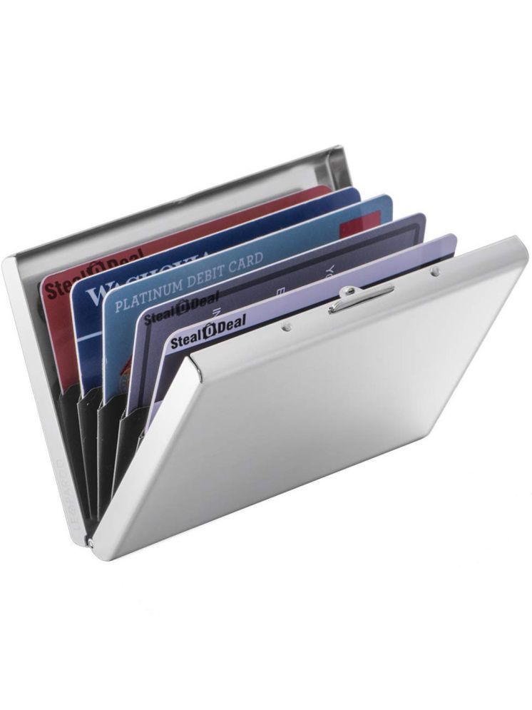     			Stealodeal Steel Card Holder ( Pack 1 )