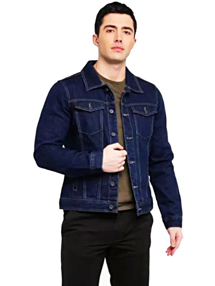     			52dealz Denim Men's Denim Jacket - Navy ( Pack of 1 )