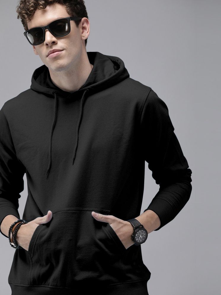     			Do & Be Fleece Hooded Men's Sweatshirt - Black ( Pack of 1 )