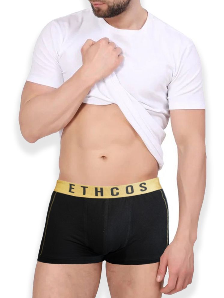     			ETHCOS Pack of 1 Modal Trunks For Men's ( Black )