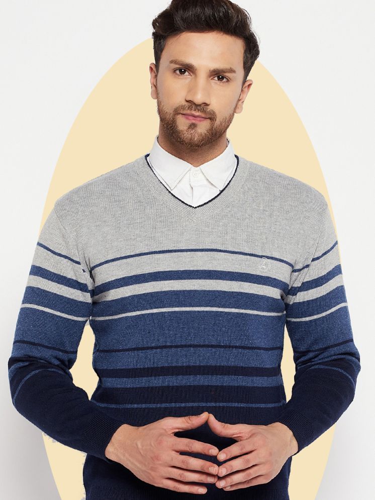     			Lycos Woollen Blend V-Neck Men's Full Sleeves Pullover Sweater - Navy ( Pack of 1 )