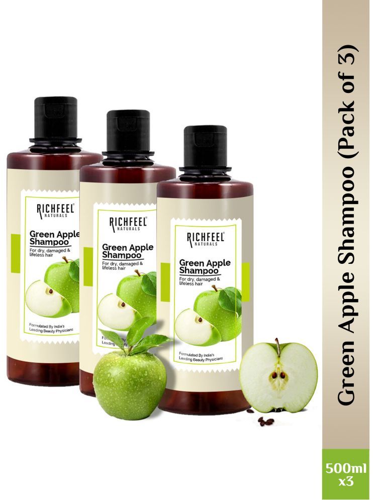     			Richfeel Green Apple Shampoo 500 Ml Pack of 3