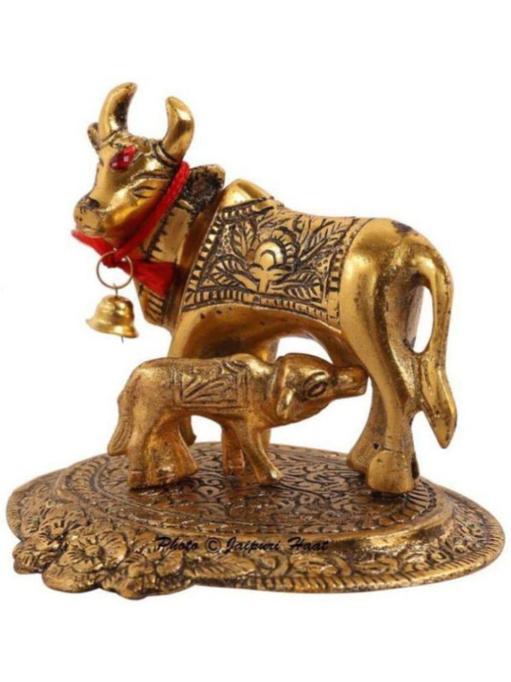     			Shri Astha Vinayak Brass Kamdhenu Cow Idol ( 6 cm )