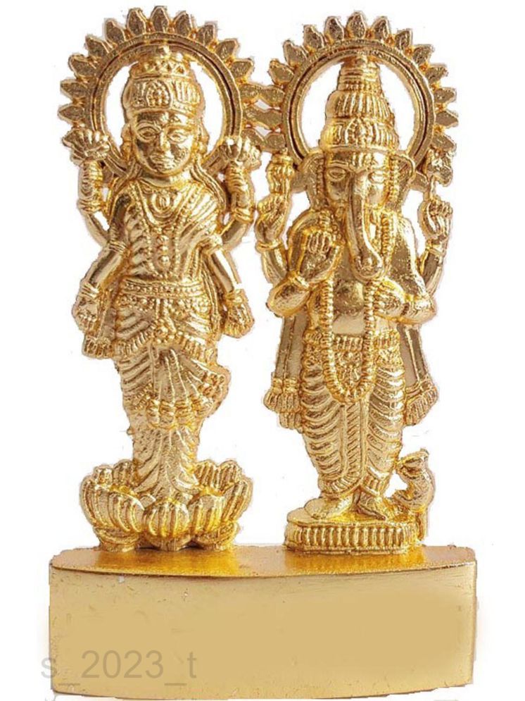     			Shri Astha Vinayak Brass Laxmi Ganesh Idol ( 16.5 cm )