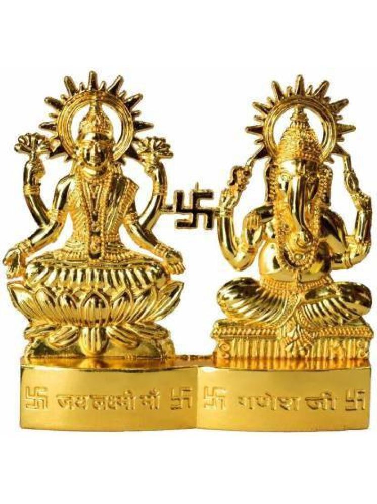     			Shri Astha Vinayak Brass Laxmi Ganesh Idol ( 8 cm )