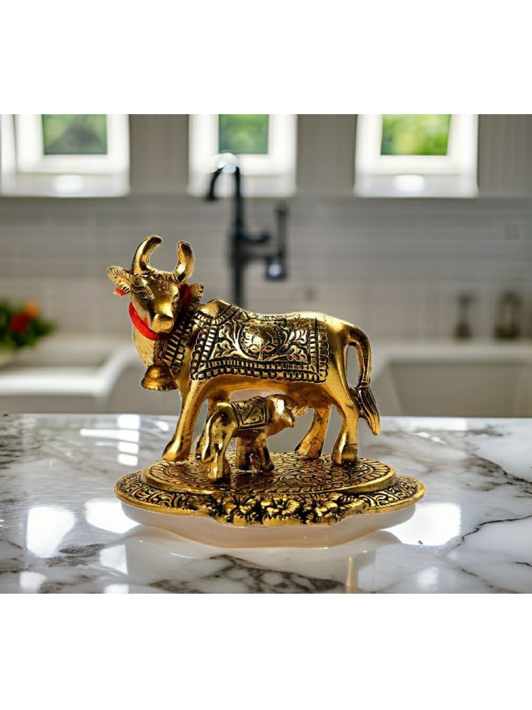     			Shri Astha Vinayak Iron Cow and Calf Idol ( 7 cm )