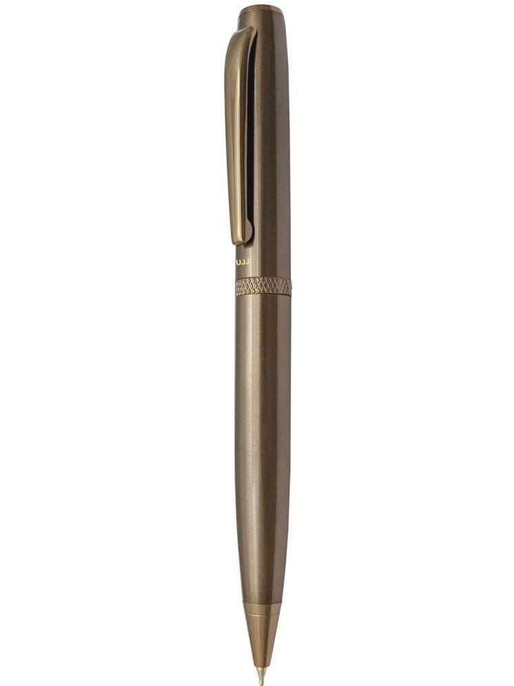     			UJJi Brown/Coffee Colour Metal Pen in Twist Mechanism Ball Pen