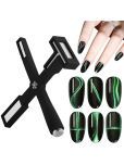 THR3E STROKES 5 in 1 Nail Magnet Tool, Upgraded Nails Magnet Pens with Silicone Protective Case, Multi 100 g