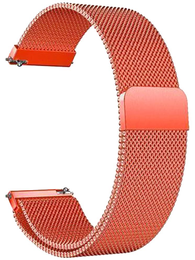     			ACM Watch Strap Magnetic compatible with Maxima Max Pro Apex Smartwatch Luxury Metal Chain Band Orange