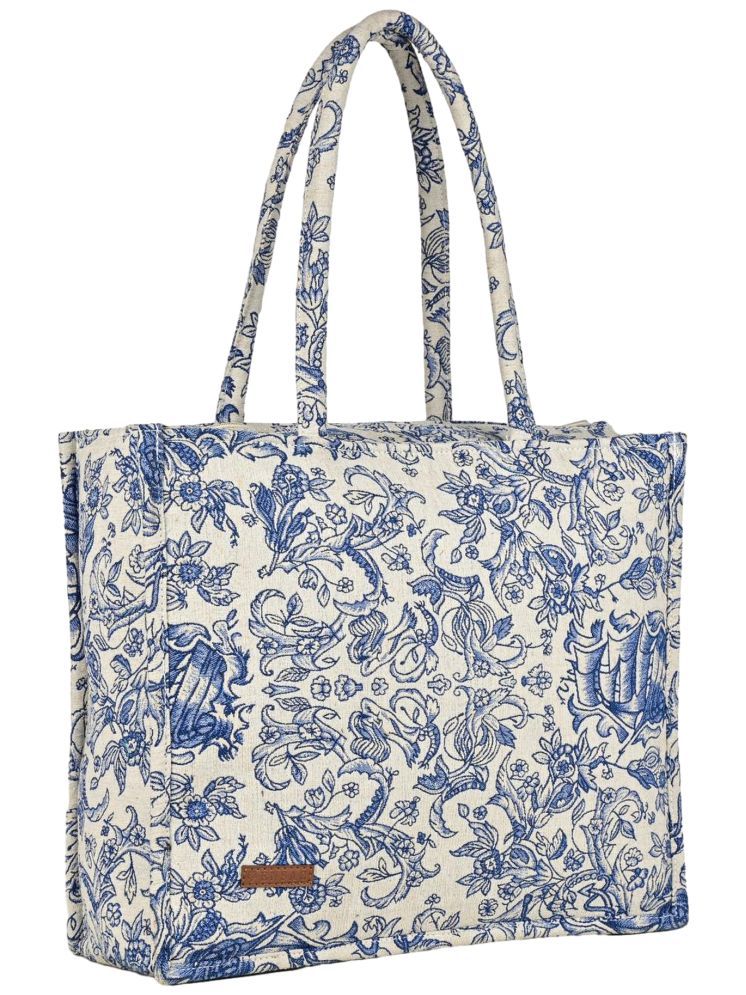     			ENSAC Tote Bag Cotton Set of 1 ( Blue )