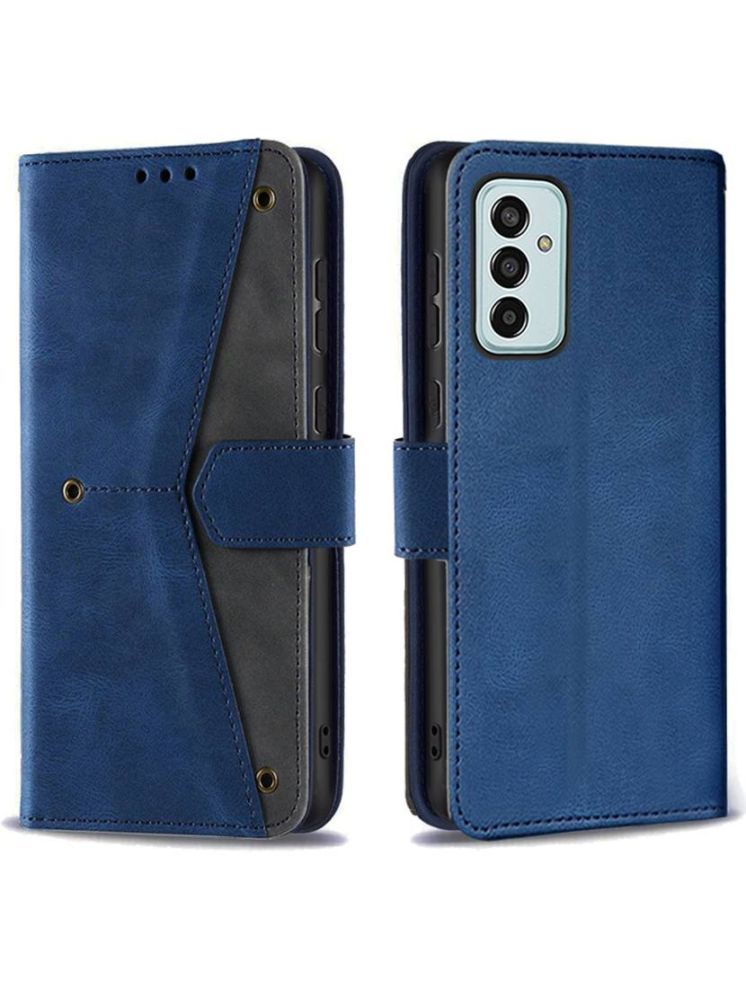     			Masque Blue Flip Cover Artificial Leather Compatible For SAMSUNG Galaxy A14 5G ( Pack of 1 )