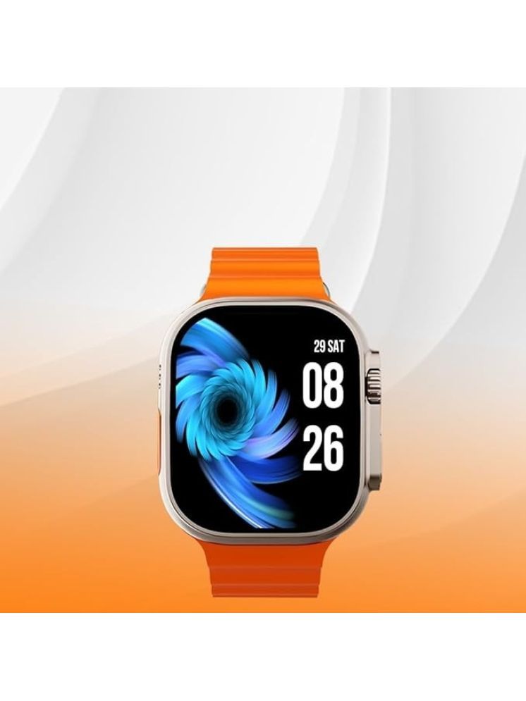     			OCEAN THREEZ AMOLED BT Calling Rubber Upto 1-2 days Smart Watch Orange