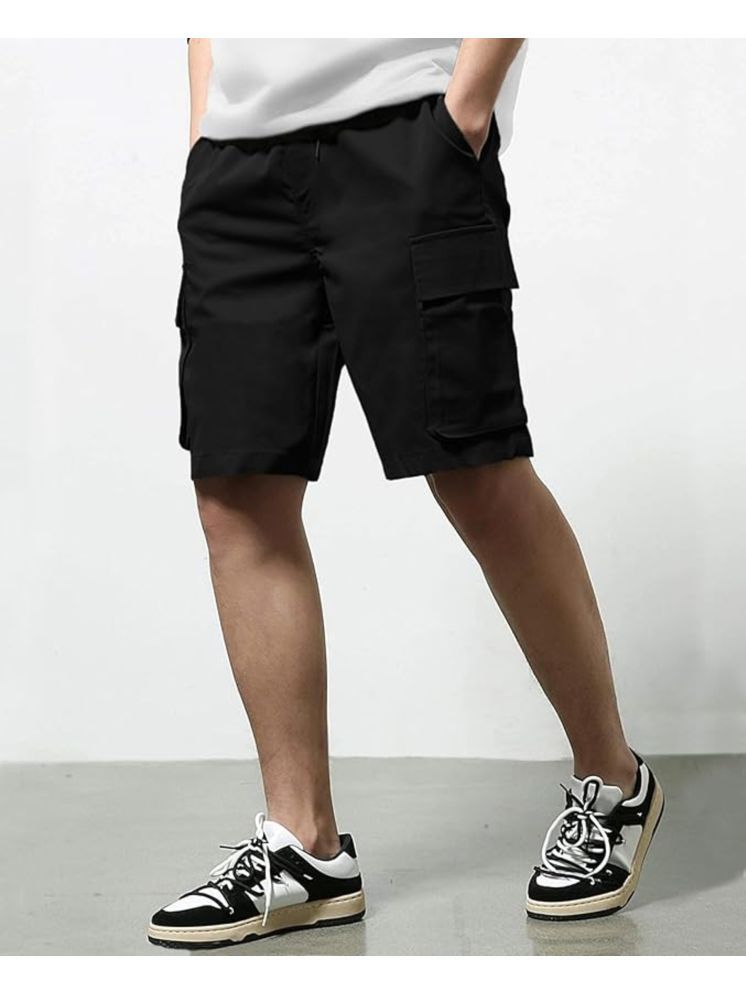     			Shine n Show Black Cotton Men's Shorts ( Pack of 1 )