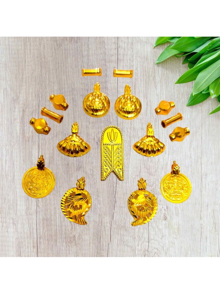     			TGS GOLD COVERING Gold Pendant set ( Pack of 1 )