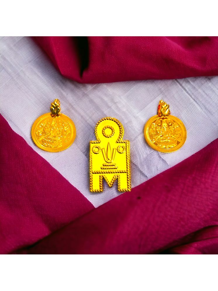     			TGS GOLD COVERING Gold Pendant set ( Pack of 1 )