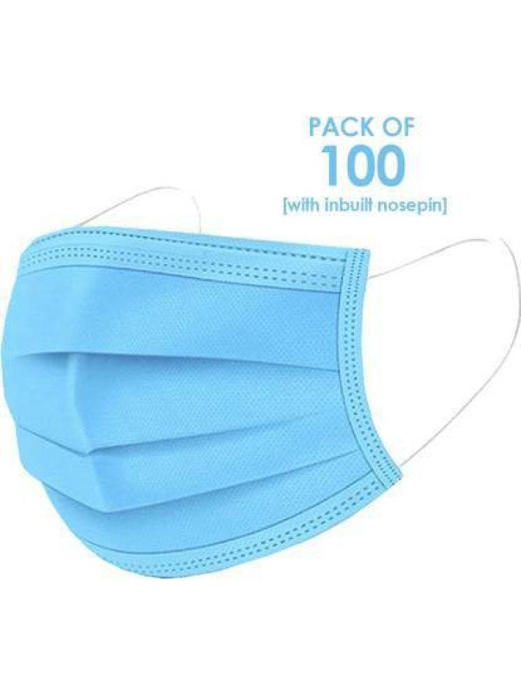     			Wellstar Blue 3 Ply Mask ( Pack of 100 )