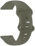 ACM Watch Strap Silicone Belt compatible with Timex Iconnect Calling Max Smartwatch Sports Dual Closure Band Grey