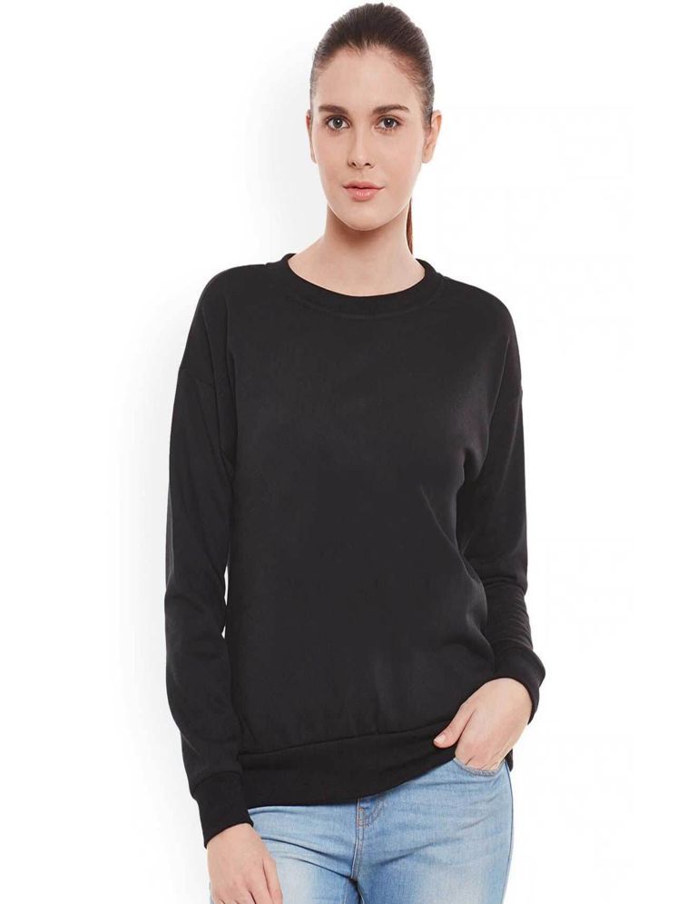     			Calm Down Fleece Women's Non Hooded Sweatshirt ( Black )