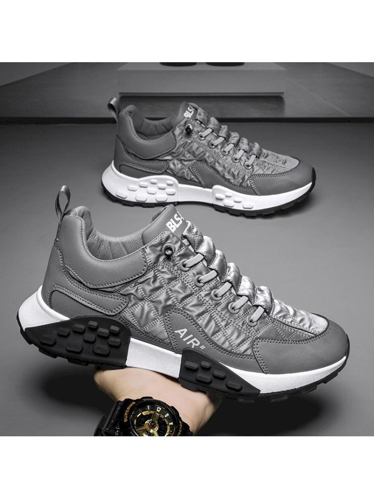     			HASTEN Modern Trendy Men Casual Shoes Grey Men's Lifestyle Shoes