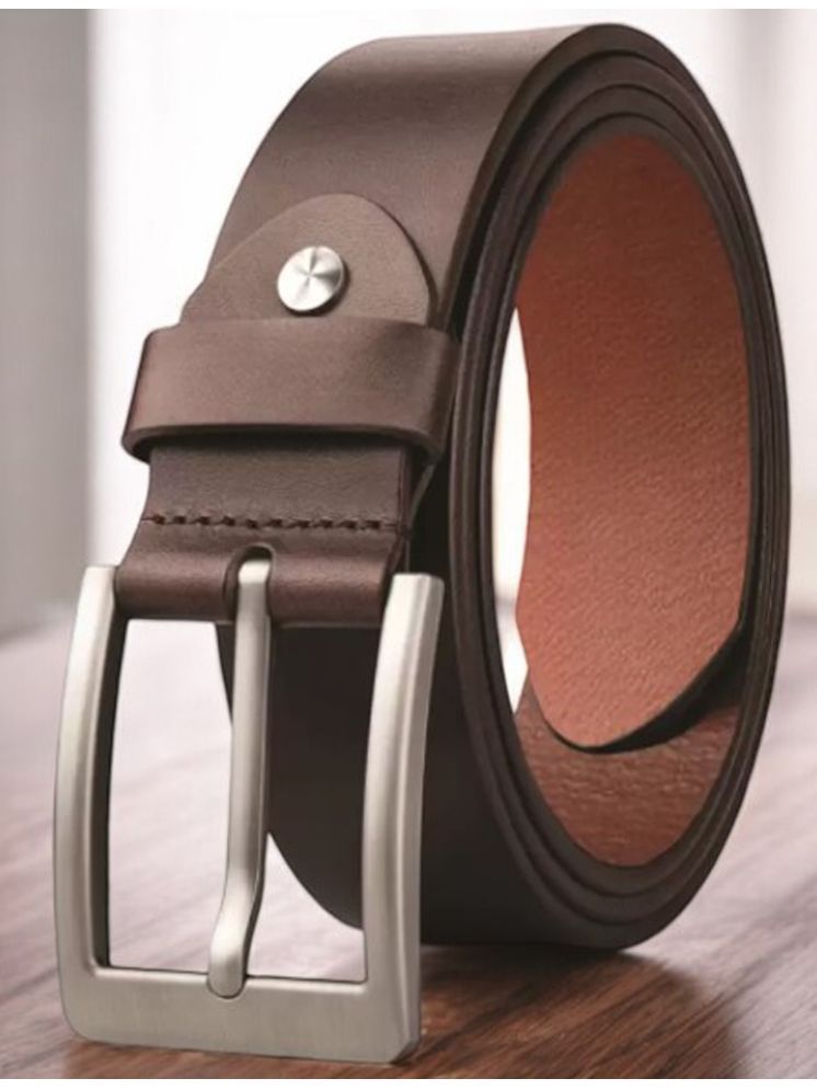     			Loopa - Brown 100% Leather Men's Casual Belt ( Pack of 1 )