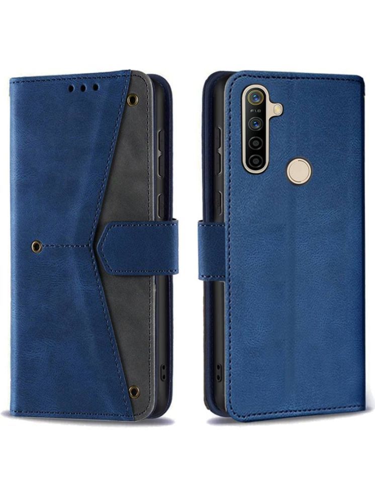     			Masque Blue Flip Cover Artificial Leather Compatible For Realme Narzo 10 ( Pack of 1 )